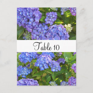 Paarse Hydrangea Tafelkaart voor speciale gelegenh Briefkaart