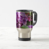 Paarse hydrangea Travel-/Commuter-Mok Reisbeker (Voorkant rechts)