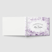 Paarse Hydrangea Viering van het Levensmonument Gastenboek (Volledig)