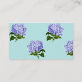 Paarse Hydrangea Visitekaartjes (Achterkant)