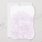 Paarse hydrangea vrijgezellenfeest nodigt hydrange kaart (Achterkant)