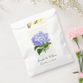 Paarse Hydrangea Wedding Favor Bag Bedankzakje (Gezegeld)