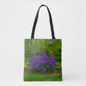 Paarse Hydrangea's Boodschaptas Tote Bag (Voorkant)