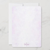 Paarse Hydrangeas bruiloft verlovingsfeest Kaart (Achterkant)