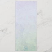 Paarse Hydrangeas Lang Verticaal Huwelijksprogramm Programmakaart (Achterkant)