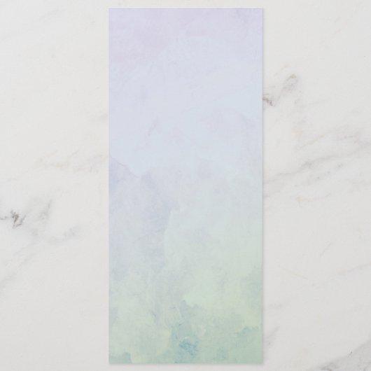 Paarse Hydrangeas Lang Verticaal Huwelijksprogramm Programmakaart (Achterkant)