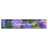 Paarse hydrangeas naambordje (Voorkant)