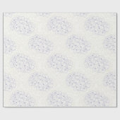 Paarse Hydrangea's omlijnen Cadeaupapier (Vlak)