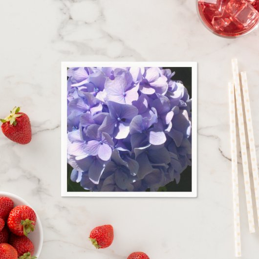 Paarse Hydrangeas paarse bloemen Servetten (Insitu)