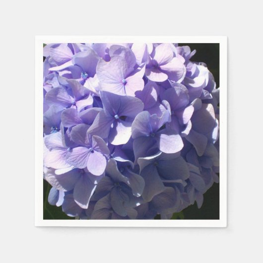 Paarse Hydrangeas paarse bloemen Servetten (Voorkant)