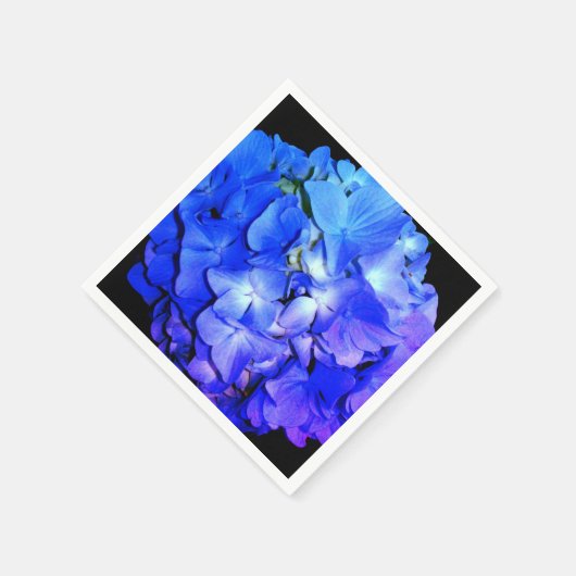 Paarse hydrangeas servet (Hoek)