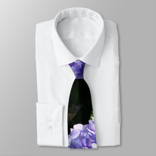 Paarse hydrangeas stropdas (Gebonden)