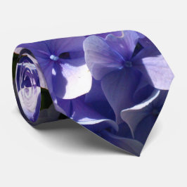 Paarse hydrangeas stropdas