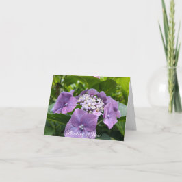 Paarse hydrangeas Thinking of You Kaart