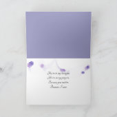 Paarse hydrangeas Thinking of You Kaart (Binnen)