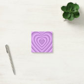 Paarse Hypnotische Hartpatroon Chic & Retro Post-it® Notes (Kantoor)