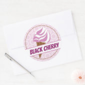 Paarse Ice Cream Circle Label (Envelop)