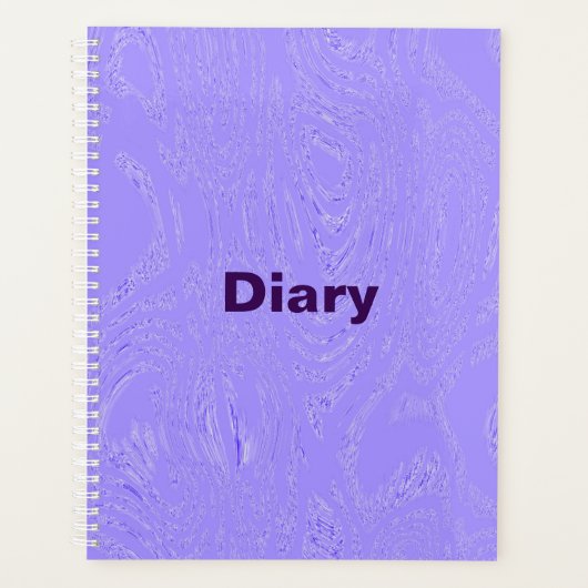 Paarse Ice Diary Spiral Notitieboek (Voorkant)