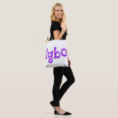Paarse Igbo Tote Bag (Op model)