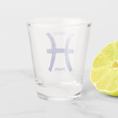 Paarse ijsbrekers Aangepast Shot Glas (Achterkant)