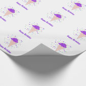 Paarse Ijsjes Cadeaupapier (Hoek)