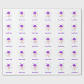 Paarse ijskevers cadeaupapier (Vlak)