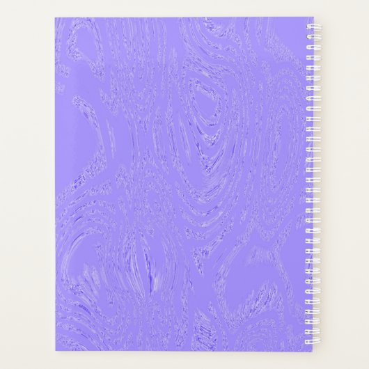 Paarse ijsspiraal Notitieboek (Achterkant)