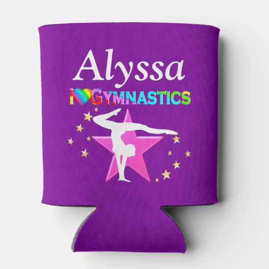  PAARSE IK HOU VAN GYMNASTIEK CUSTOM KOELBOX BLIKJESKOELER (Achterkant)