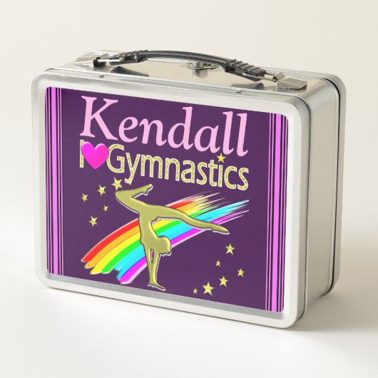 PAARSE IK HOU VAN GYMNASTIEK LUNCHBOX (Achterkant)