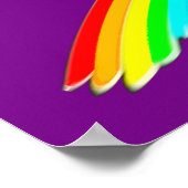 PAARSE IK HOU VAN GYMNASTIEK ONTWERP POSTER (Hoek)