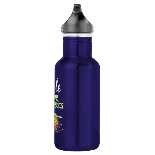  PAARSE IK HOU VAN GYMNASTIEK ONTWERP WATERFLES  (Rechts)