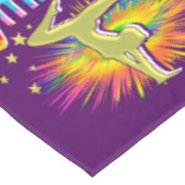 PAARSE IK HOU VAN GYMNASTIEK TAFELDOEK HOESJE TAFELKLEED (Gekanteld)