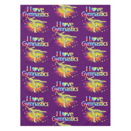 PAARSE IK HOU VAN GYMNASTIEK TAFELDOEK HOESJE TAFELKLEED