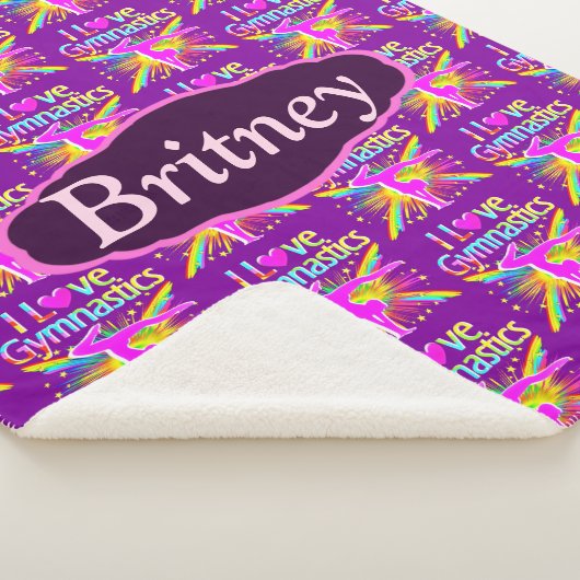 PAARSE IK HOU VAN GYMNASTIEKDEKEN SHERPA DEKEN (3/4)