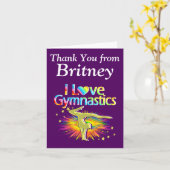 PAARSE IK HOU VAN GYMNASTIEKKAARTEN KAART (Gele Bloem)