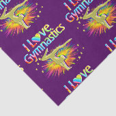 PAARSE IK HOU VAN GYMNASTIEKPAPIER TISSUEPAPIER (Detail)