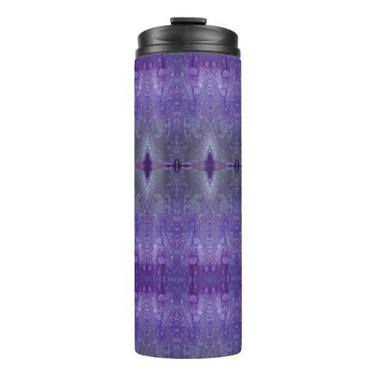 Paarse Ikat 7 Thermosbeker (Voorkant)