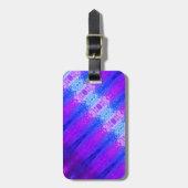 Paarse Ikat X Miami Bagagelabel (Voorkant verticaal)