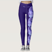 Paarse Illinois State Flower Blue Violet Leggings (Voorkant)
