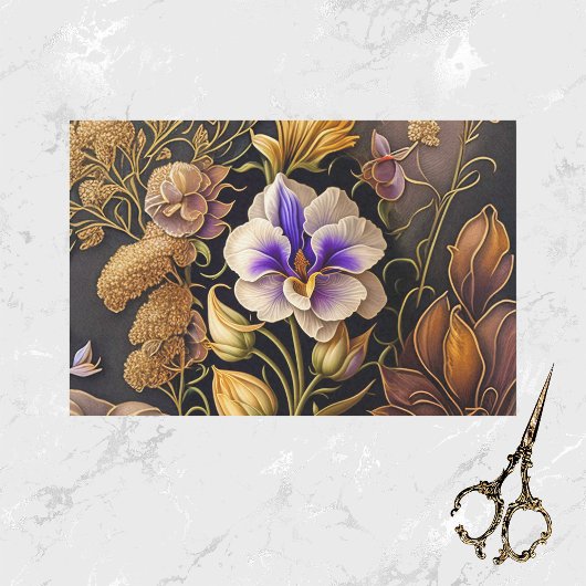 Paarse illustratie van de vloerkleuring Tissuepapier