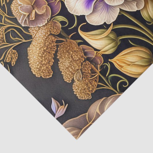 Paarse illustratie van de vloerkleuring Tissuepapier (Detail)