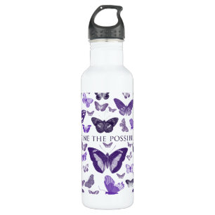 Paarse Imagine vlinders Waterfles