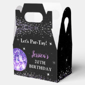 Paarse in haar verjaardagsfeestje bedankdoosjes (Geopend)