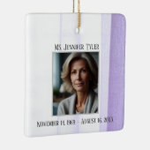 Paarse in liefdevolle herinnering begrafenismonume keramisch ornament (Rechts)