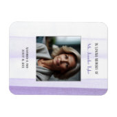 Paarse in liefdevolle herinnering Elegant begrafen Magneet (Horizontaal)