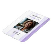 Paarse in liefdevolle herinnering Elegant begrafen Magneet (Linkerzijde)