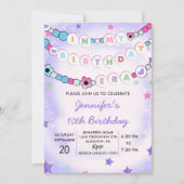 Paarse in mijn verjaardagstijdperk vriendschapsarm kaart (Voorkant)