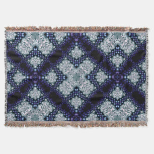 Paarse Indigo Essence Medieval Woven Throw Blanket Deken