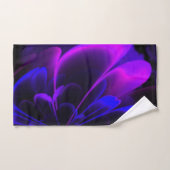 Paarse indigo gestileerde ventilatorhalskorolla bad handdoek (Handdoek)