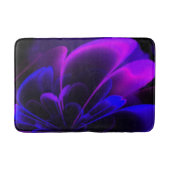 Paarse indigo gestileerde ventilatorhalskorolla badmat (Voorkant)